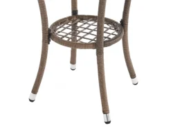 SVITA Lounge-Gartenmöbel|Gartenmöbel-Sets|Brooklyn Bistro Gartenmöbelset 3-tlg. Rattan Outdoor Gartenlounge