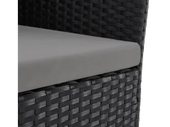 SVITA Lounge-Gartenmöbel|Gartenmöbel-Sets|Brooklyn Bistro Gartenmöbelset 3-tlg. Rattan Outdoor Gartenlounge