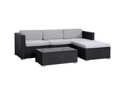 SVITA Lounge-Gartenmöbel|Gartenmöbel-Sets|California Garten-Lounge Polyrattan Gartenset Balkon-Set Rattan-Lounge