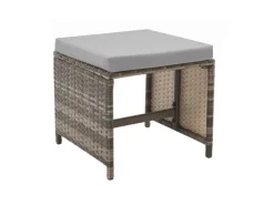 SVITA Lounge-Gartenmöbel|Gartenmöbel-Sets|Denver Polyrattan Gartenmöbel Set Essgruppe Lounge Esstisch