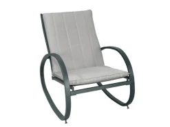 SVITA Gartenstühle|Eiby Deluxe Schaukelstuhl Schaukelsessel Outdoor Armlehne