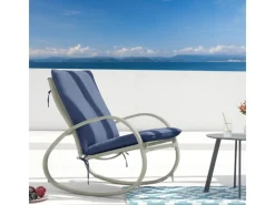Eiby Deluxe Schaukelstuhl Schaukelsessel Outdoor Armlehne*SVITA New