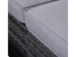 SVITA Lounge-Gartenmöbel|Lugano Polyrattan Lounge Gartenmöbel Set Gartenlounge Gartensofa