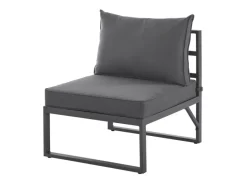 Maui Gartenmöbel-Lounge-Set Mit Dach Outdoor-Sofa Strandkorb-Sonneninsel Stahl*SVITA Best