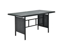 SVITA Sitzkissen|Gartenmöbel-Sets|Monroe Garten-Lounge Set Abdeckhaube Polyrattan Lounge-Möbel Sitzgruppe