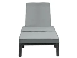 Peach Gartenliege mit Polster Klappbar Polyrattan*SVITA Hot