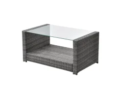 Roma Polyrattan Set Sitzgruppe Lounge Tisch Garnitur Gartenmöbel*SVITA Hot