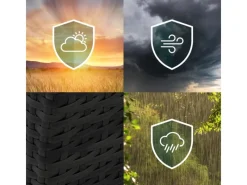 SVITA Lounge-Gartenmöbel|Gartenmöbel-Sets|Roma Polyrattan Set Sitzgruppe Lounge Tisch Garnitur Gartenmöbel