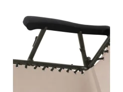 SVITA Gartenstühle|Schaukelstuhl Faltbar Outdoor Mit Sonnenschutz Kopfstütze Armlehne