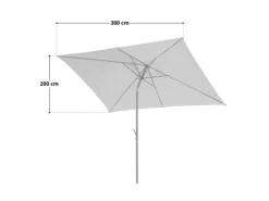 SVITA Sonnenschirme|Sonnenschirm 3x2m Balkonschirm Rechteckig Mit Sonnenschutz Matt