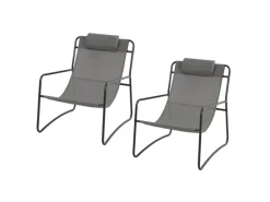 SVITA Balkonmöbel|Sonnenliegen|Sveio 2er Set Outdoor Relaxsessel Gartenstuhl Mit Kissen Liegestuhl