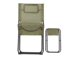 SVITA Sonnenliegen|Tomra Liegestuhl Mit Hocker Klappbar Campingstuhl Kopfkissen