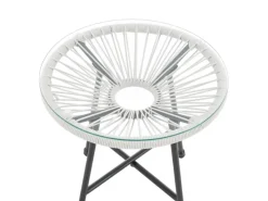 Tulum Balkon-Möbel 3-tlg. Garten-Möbel Set Balkonstühle Mit Tisch*SVITA Clearance