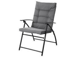 Ventura Sitzgruppe 3-tlg. Gepolstert Klappstühle Klapptisch Metall*SVITA