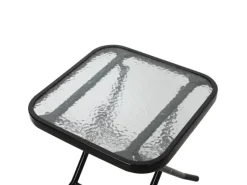 Ventura Sitzgruppe 3-tlg. Gepolstert Klappstühle Klapptisch Metall*SVITA