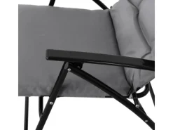 Ventura Sitzgruppe 3-tlg. Gepolstert Klappstühle Klapptisch Metall*SVITA