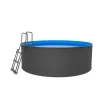 swim & fun Aufstellpools|Swim&Fun Santorini Family Aufstellpool Rund Ø 350 x 90 cm Weiß Familienpool