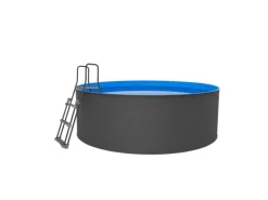 swim & fun Aufstellpools|Swim&Fun Santorini Family Aufstellpool Rund Ø 350 x 90 cm Weiß Familienpool