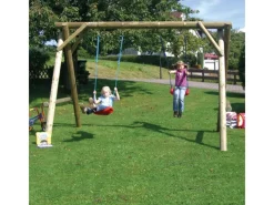 T & J Doppelschaukel Maxi Holz 300 cm x 220 cm x 220 cm*Tetzner und Jentzsch Hot