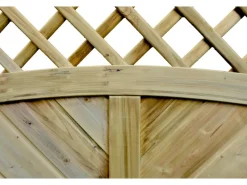 T & J Sichtschutzzaun Classic-Serie-Doppelbogen 180 x 200/180 cm*Tetzner und Jentzsch Outlet