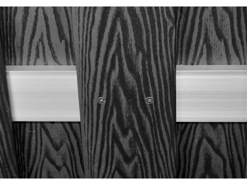 T & J WPC-Sichtschutzzaun Dalian Alu/Anthrazit gebürstet 180 x 180 cm*Tetzner und Jentzsch Online