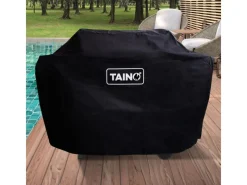 TAINO Gasgrills|Basic 4+1 Gasgrill Set Haube Regler BBQ Grillwagen 4 Edelstahl Brenner Seitenkocher TÜV Grill