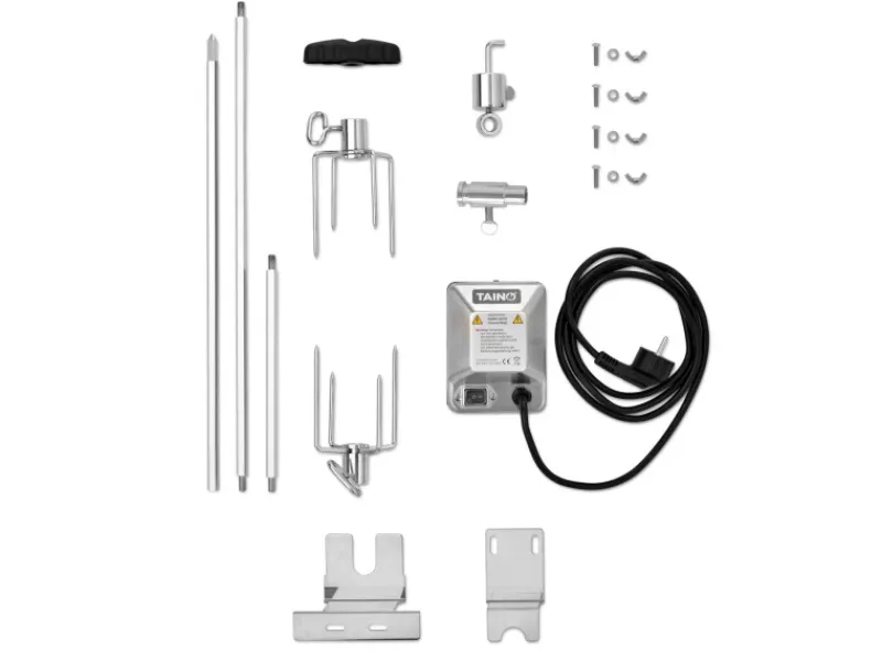 Black 2+1 + Drehspieß-Set Gasgrill Mit Seitenbrenner Gasgrill 2 Brenner Matt Schwarz*TAINO Sale