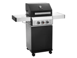 Black 2+1 + Drehspieß-Set Gasgrill Mit Seitenbrenner Gasgrill 2 Brenner Matt Schwarz*TAINO Sale