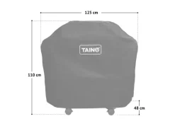 Black 2+1 Gasgrill Im Praktischen Set Mit Abdeckhaube Und Gasdruckminderer*TAINO Discount