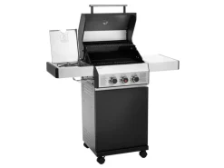 Black 2+1 Gasgrill Im Praktischen Set Mit Abdeckhaube Und Gasdruckminderer*TAINO Discount