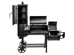 Chief 130 KG Smoker BBQ Grillkamin Räucherofen Holzkohle Grill 3,5mm Stahl*TAINO Sale