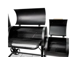 TAINO Smoker|Chief 130kg Smoker Set Abdeckhaube Holzkohle-Grill BBQ