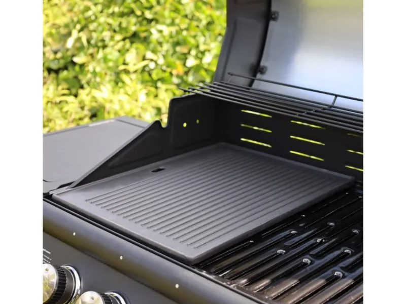 Grillplatte Zubehör Wendeplatte Gusseisen Pizzaplatte Gasgrill*TAINO Discount