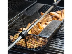 TAINO Grillzubehör|Grillrondell Grillkorb Rotisserie Grillzubehör Stahl Schwarz