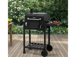 Hero Holzkohlegrill Smoker BBQ Grillwagen Grillkamin Standgrill Räucherofen*TAINO