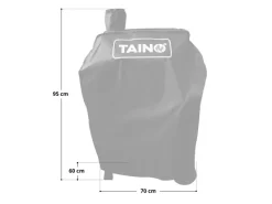 TAINO Smoker|Hero Holzkohlegrill Set Mit Haube Smoker BBQ Grillwagen Grillkamin Standgrill Räucherofen