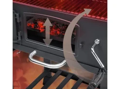 TAINO Smoker|Hero XL Holzkohlegrill BBQ Grillwagen Smoker Räucherofen Kohle