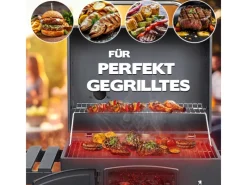 TAINO Smoker|Hero XL Holzkohlegrill BBQ Grillwagen Smoker Räucherofen Kohle