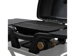 Mahto Gasgrill Klein Tischgrill Balkongrill Gas 2 Brenner Schwarz*TAINO Best