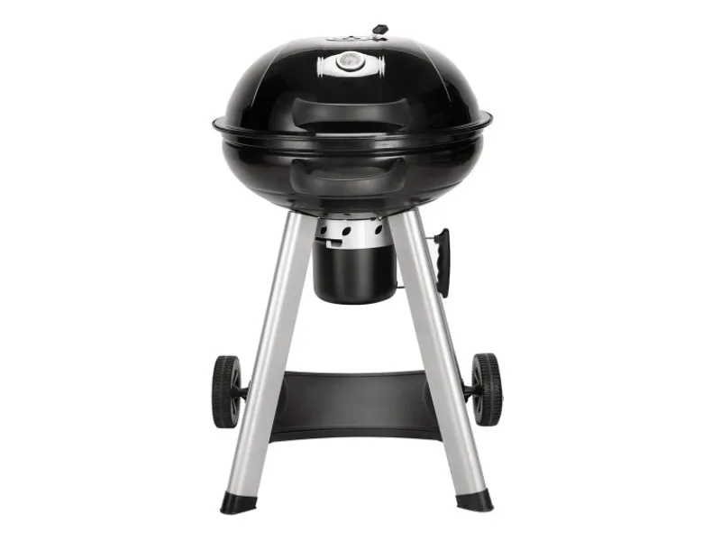 Neo Holzkohle-Kugelgrill Mit Klappbarem Deckel Kettle-Grill Ø 57cm Schwarz*TAINO