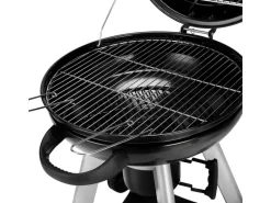 Neo Holzkohle-Kugelgrill Mit Klappbarem Deckel Kettle-Grill Ø 57cm Schwarz*TAINO