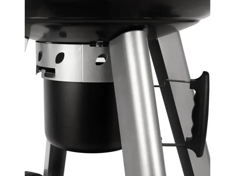 Neo Holzkohle-Kugelgrill Mit Klappbarem Deckel Kettle-Grill Ø 57cm Schwarz*TAINO