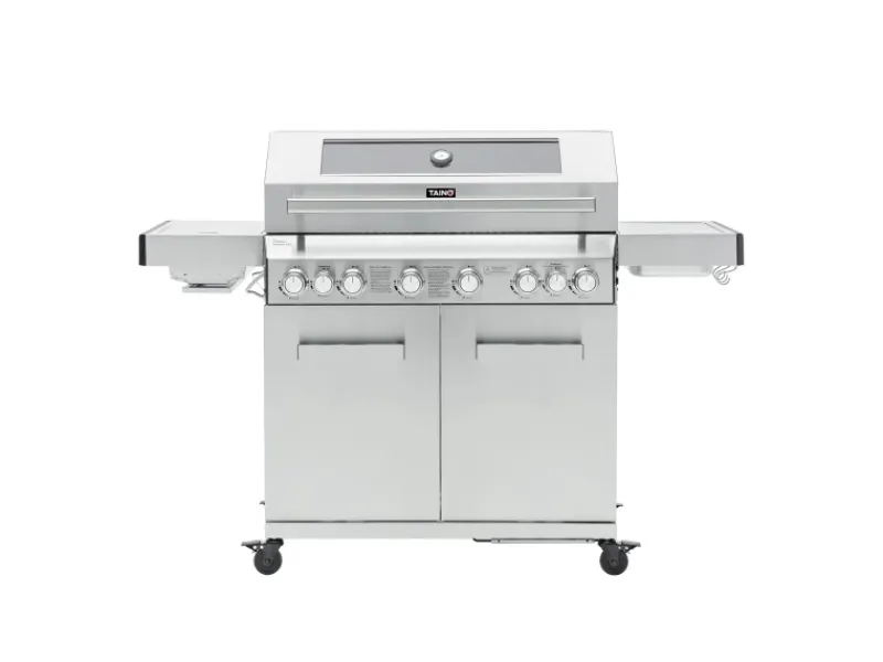 Platinum Yamara 6+2 Set Mit Haube Gasgrill Edelstahl 6 Brenner Sear-Burner Backburner*TAINO