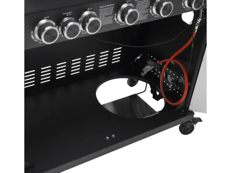 Platinum Yamara Dark 6+2 Gasgrill Set Mit Haube Stahl 6 Brenner Sear-Burner Backburner*TAINO Sale