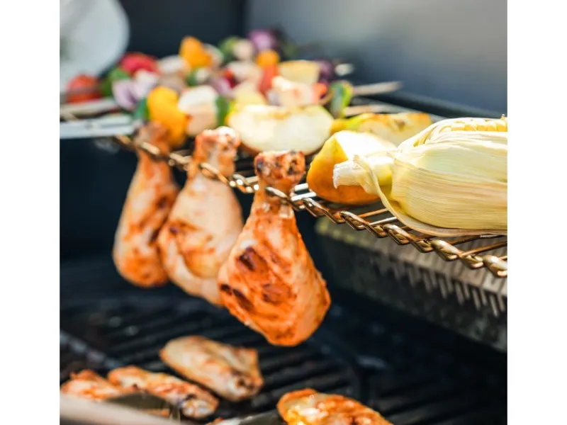 Platinum Yamara Dark 6+2 Gasgrill Set Mit Haube Stahl 6 Brenner Sear-Burner Backburner*TAINO Sale