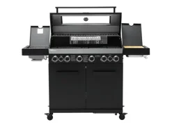 Platinum Yamara Dark 6+2 Gasgrill Set Mit Haube Stahl 6 Brenner Sear-Burner Backburner*TAINO Sale