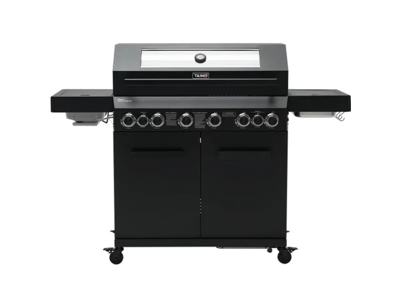 Platinum Yamara Dark 6+2 Gasgrill Set Mit Haube Stahl 6 Brenner Sear-Burner Backburner*TAINO Sale