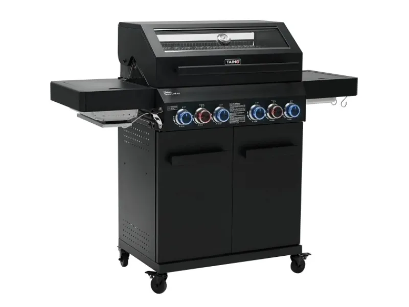 Platinum Yamara Dark 4+2 Gasgrill Stahl 4 Brenner Sear-Burner Backburner*TAINO Best