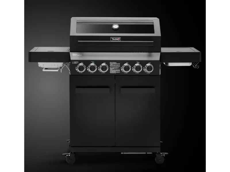 Platinum Yamara Dark 4+2 Gasgrill Stahl 4 Brenner Sear-Burner Backburner*TAINO Best