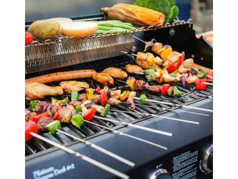 Platinum Yamara Dark 4+2 Gasgrill Stahl 4 Brenner Sear-Burner Backburner*TAINO Best